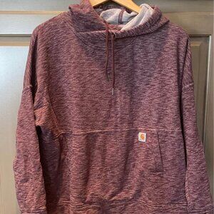 Women's CARHARTT Relaxed Fit Hoodie w/ Thumb Holes - Size XL 16/18
